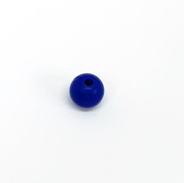 Silikonperlen rund 9mm dunkelblau