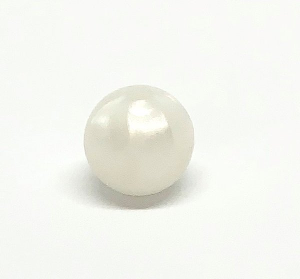 Silikonperle rund 15mm perl-weiß