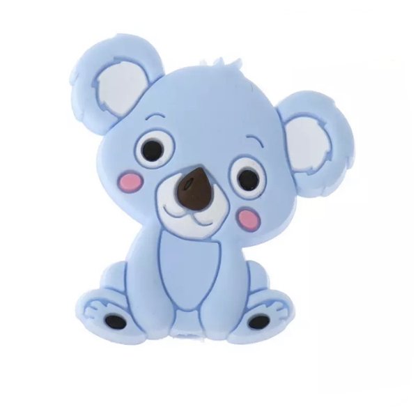 Motivperle Koala baby-blau