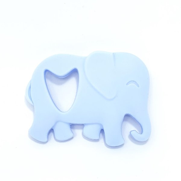 Beißanhänger Elefant baby-blau