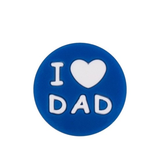 Motivperle I love dad dunkelblau