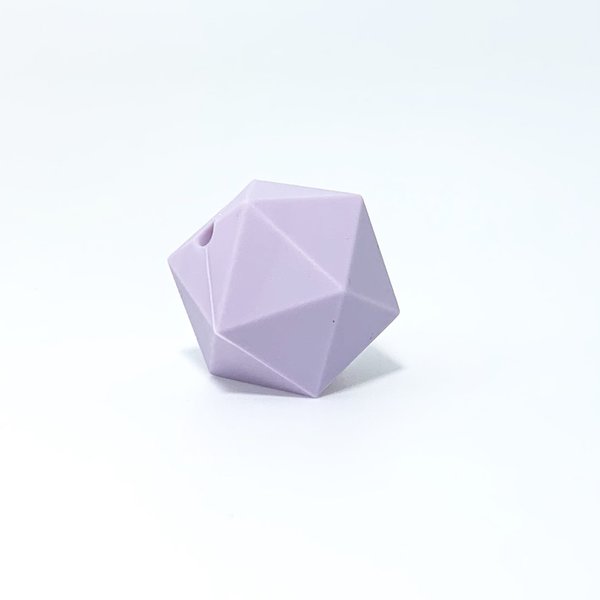Silikon Icosahedron-Perle 20mm flieder