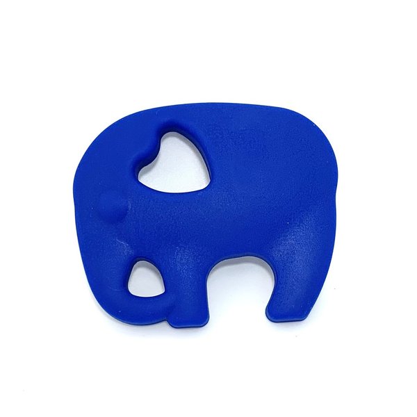 Beißanhänger Elefant 2 dunkelblau
