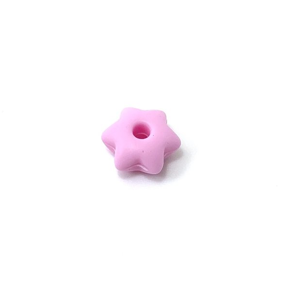 Linsen-Perle sternförmig flieder-rosa