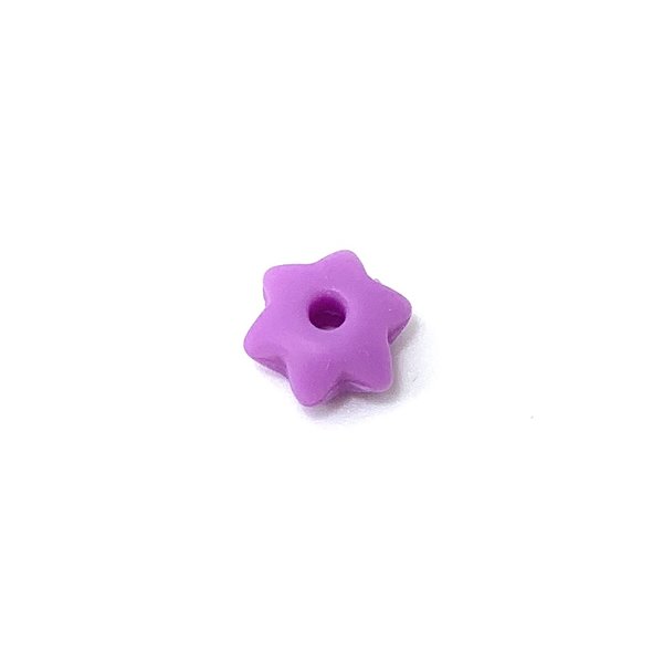 Linsen-Perle sternförmig lila