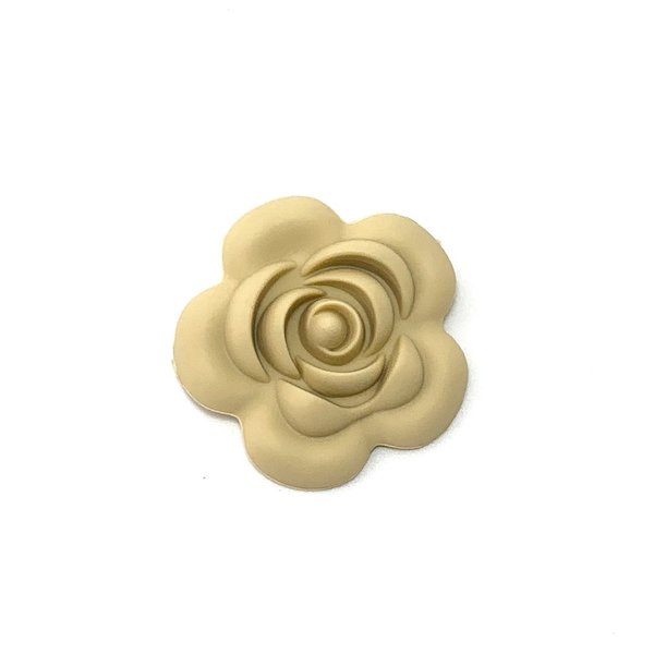 Motivperle Rose groß dunkel-beige