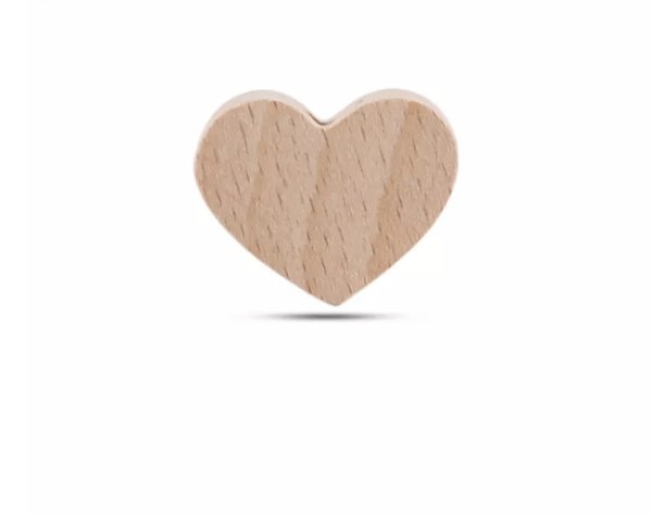 Holz-Motivperle Herz 2