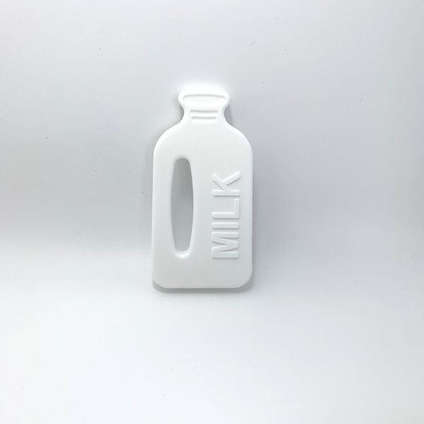 Beißanhänger Milch-Flasche weiß