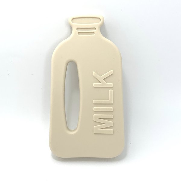 Beißanhänger Milch-Flasche beige