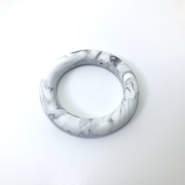 Silikonring mit Loch marmor
