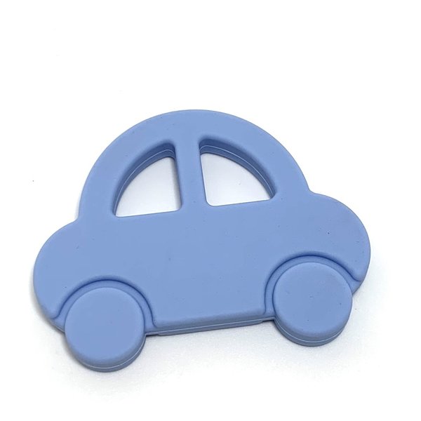 Beißanhänger Silikon Auto puder-blau